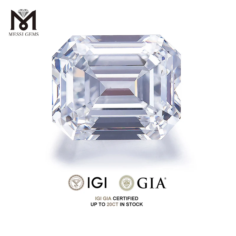 Lab Created VVS VS1 2CT 3CT 4CT 5CT 6CT HPHT CVD Emerald Cut Synthetic IGI GIA Certified Lab Grown Diamond