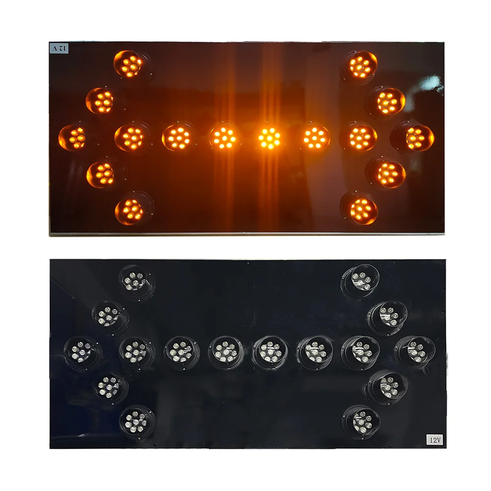 Vehicle Guide Sign Board with 15 Pixel 25 Pixel Clusters Mountable Arrow Traffic Light Board