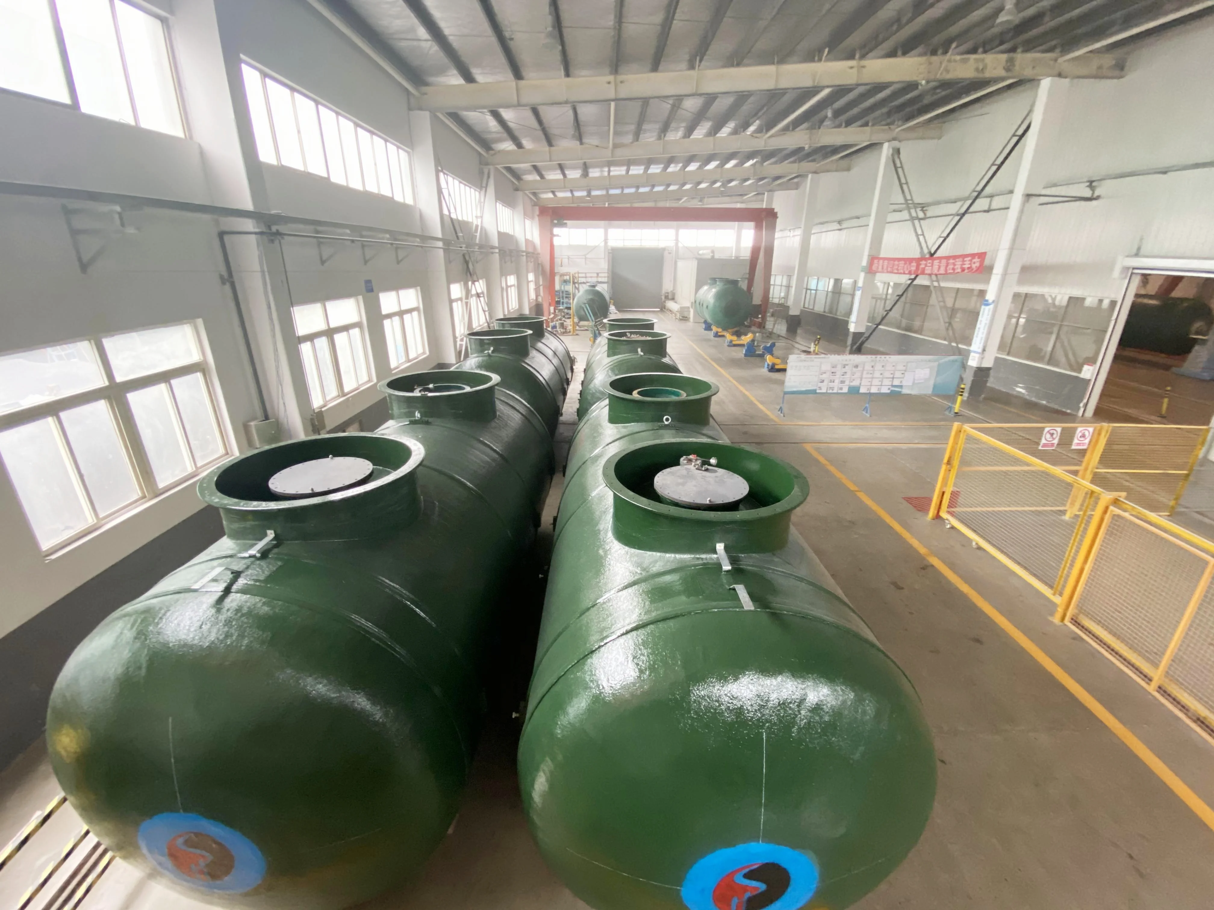 HAOSHENG High Quality SF Double Wall Underground Fuel Tank 40 Cube 2800mm Diameter oil tank