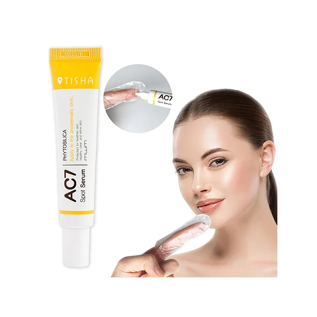 TISHA AC7 Spot Serum 15ml/0.506 fl.oz - MADE IN KOREA high quality Improve acne, pimple, inflammation area Silica (micro needle)