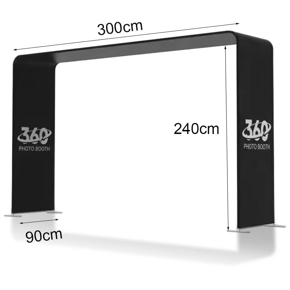 Warehouse Overhead 360 Photo Booth Enclosure Backdrop 360 Photobooth Machine Top Spinner Photo Booth Sky 360 Camera Video Booth