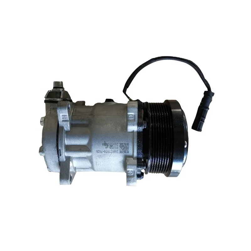 
SINOTRUK HOWO T7H TRUCK PARTS AIR CONDITION COMPRESSOR 200V77970-7028 