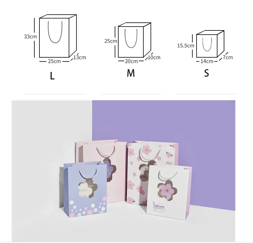 Custom Paper Luxury Gift Paper Bag with Window