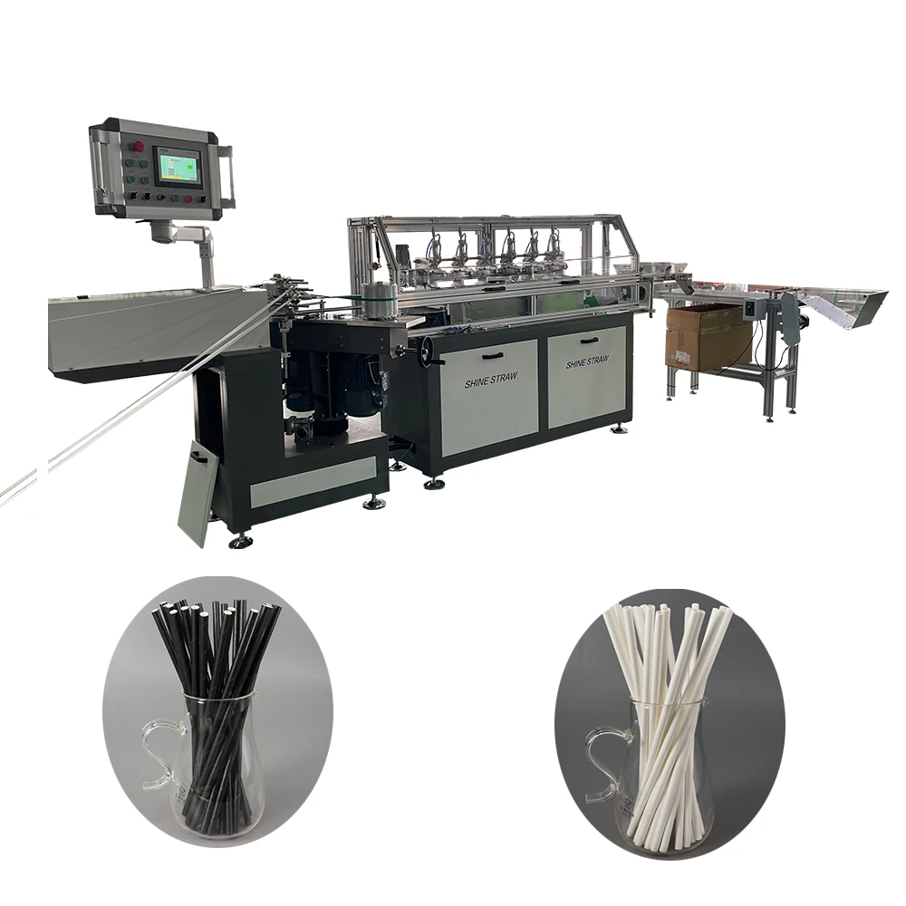 18 Months Warranty Paper Straw Machine Making Factory Automatic Paper Connecting Straw Machine Full Servo Control