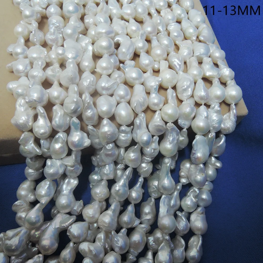 DIY pearl beads,100% Nature freshwater loose pearl with baroque shape, BIGGEST BAROQUE shape pearl .11-22 mm,nice nature color