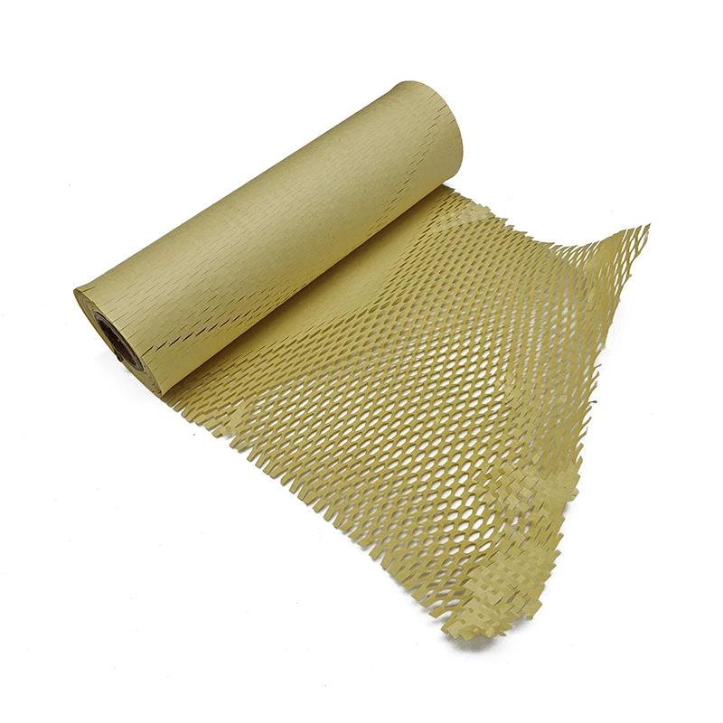 Creatrust Oem Gift Wrapping Wrap Roll Transport Rolling Craft Black/Brown Packing Recycled Oem Wrapper Packaging Honeycomb Paper