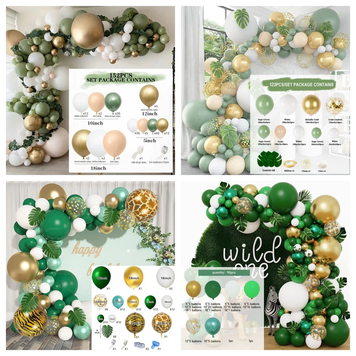 Hot Selling Themed Balloons Arch Garland Kit Unicorn Birthday Party Wedding Baby Shower Party Decorations Multicolor balloon set