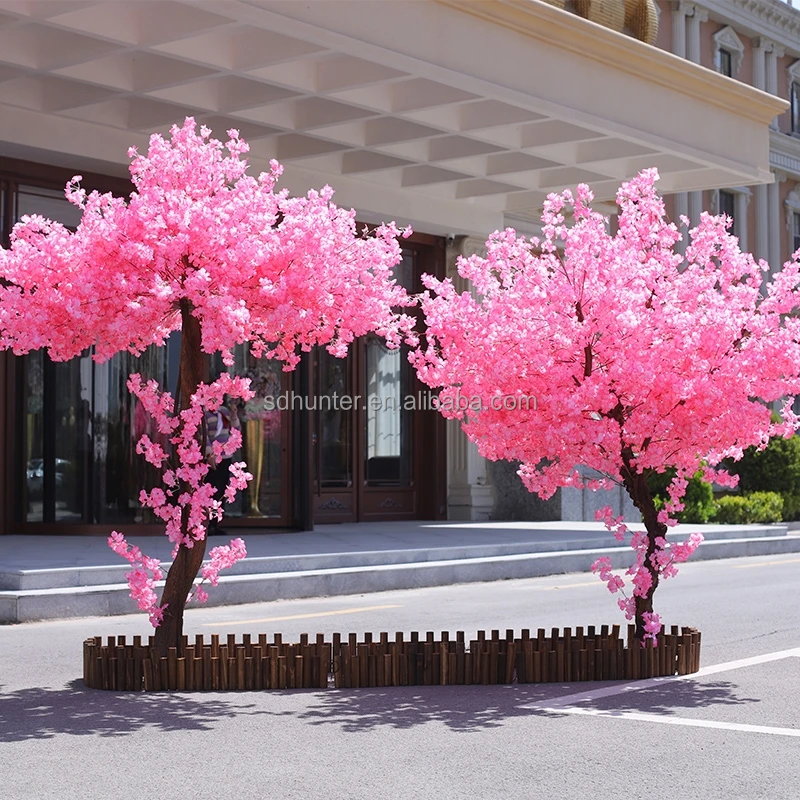 Artificial silk cherry blossom table tree flowers wedding centerpiece trees for sell decoration wholesale