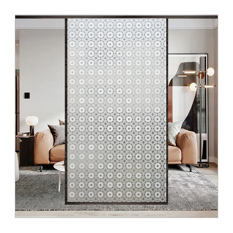 High Quality Privacy Decorative Film Waterproof Self Adhesive Frosted Glass Film Static Window Film