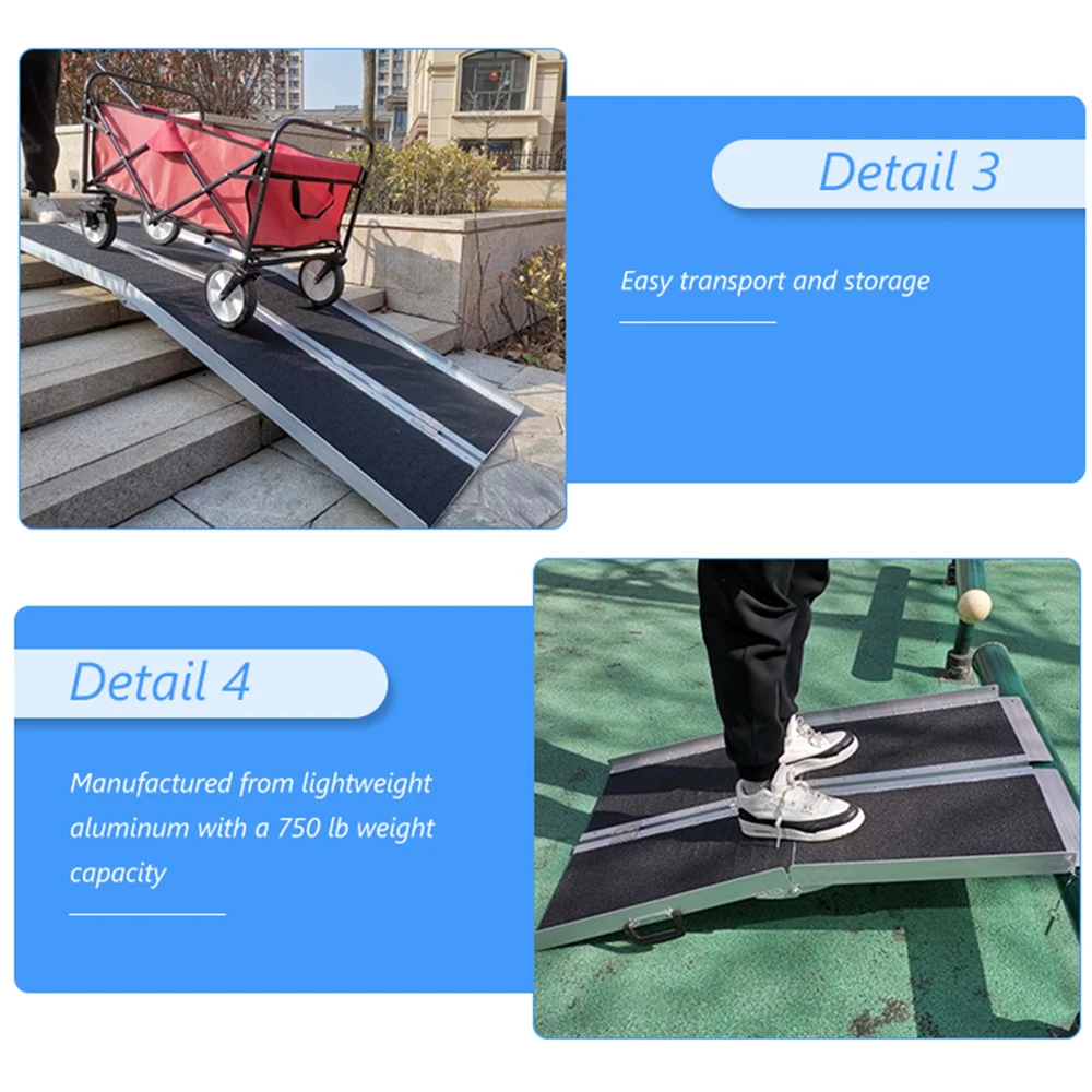 Convenient And Practical Motorcycle Ramps For Pickup Truck WR001 Light-Weight Aluminum Motorcycle Ramp