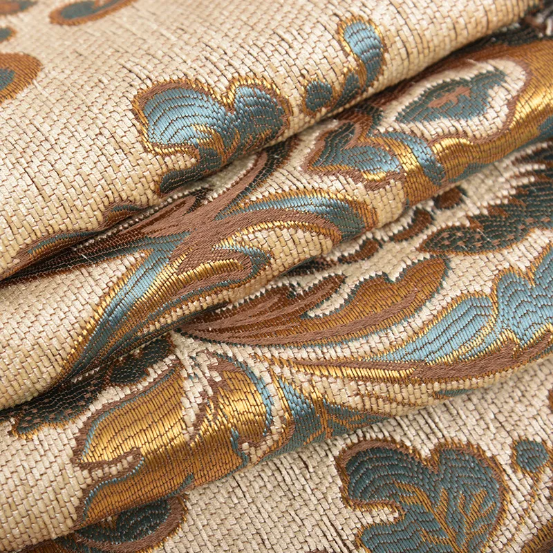 High-grade thickened European sand release chenille jacquard fabric curtain fabric cushion tablecloth