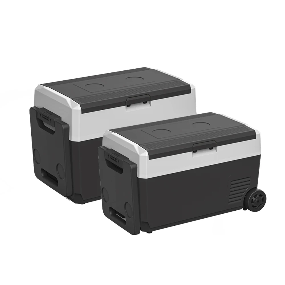 Explosive Models 38L Mini Car Fridge 12V24V With App Wheels Dual Zone Portable Freezer Solar Cooler