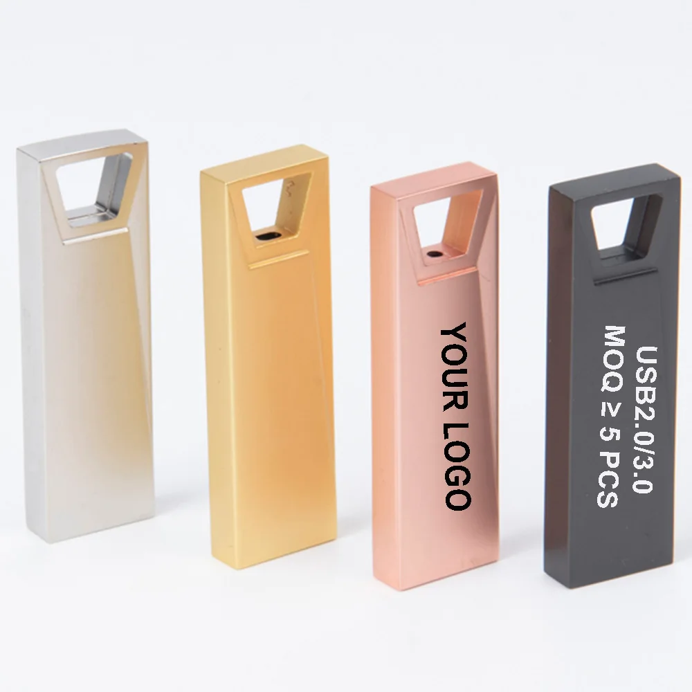 Super Mini 3.0 Rectangle Metal Usb Flash Driver 8gb 64gb 16gb 32gb 128gb For Computer Use Cheap 2.0 Pen Driver with Custom Logo