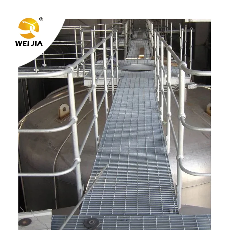 Hot sale galvanized steel grating walkway platforms and safety mesh flooring