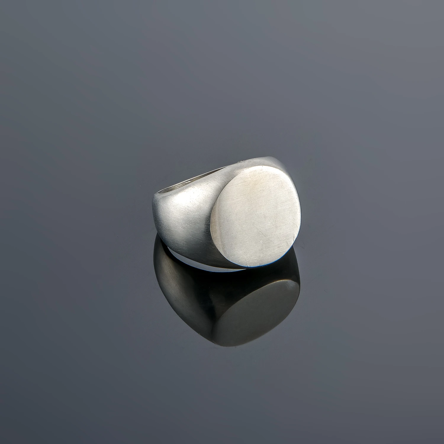 Silver Ring Designs Men In Stock High Quality Minimalist Blank Signet Ring Manufacturers Jewelry