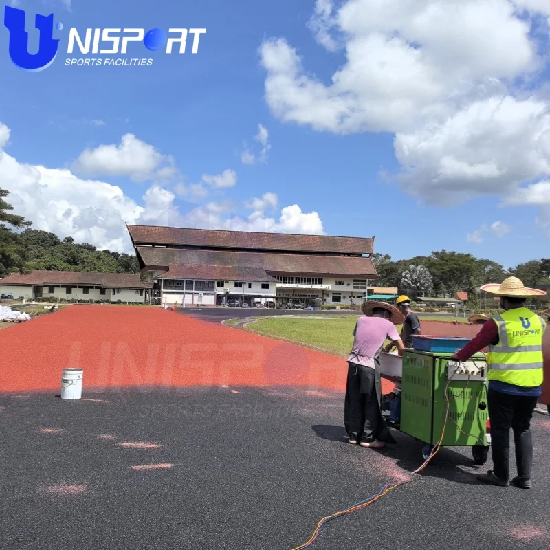 UNI Athletic Track Flooring Material - Perfect for Running Tracks, Resurfacing & New Installations