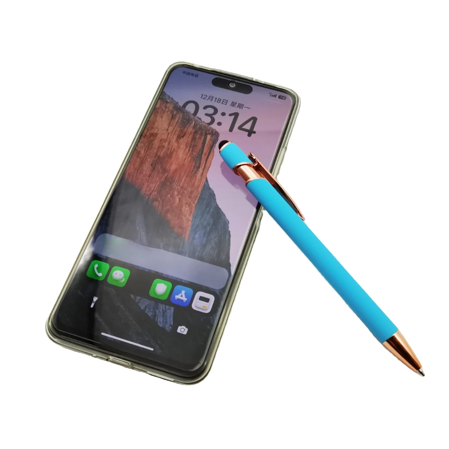 Wholesale China 2 in 1 Multi Function Adversting Soft Touch Stylus Pens Customized Promotional Ballpoint Gift Pen with logo