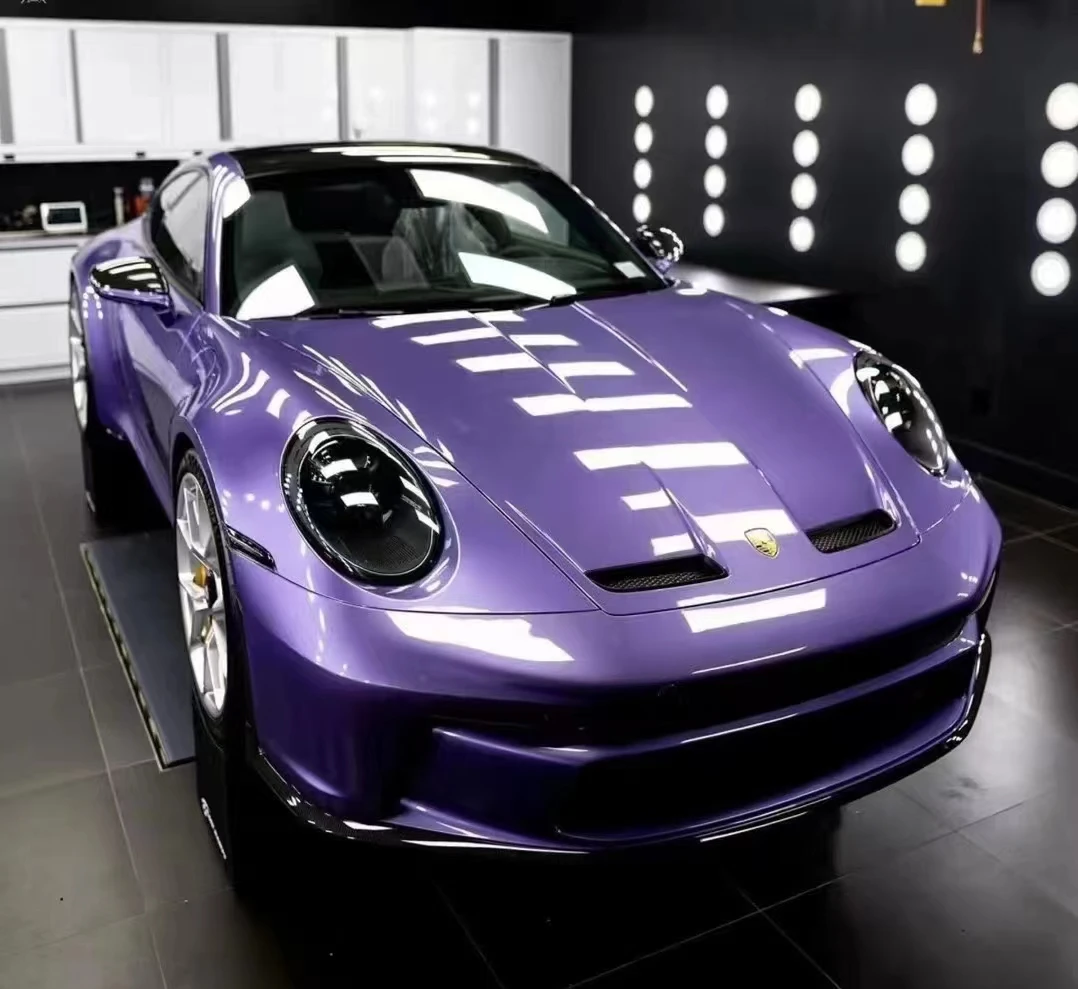 Милый цвет для девочки глянцевый Виола фиолетовый автомобиль виниловая пленка