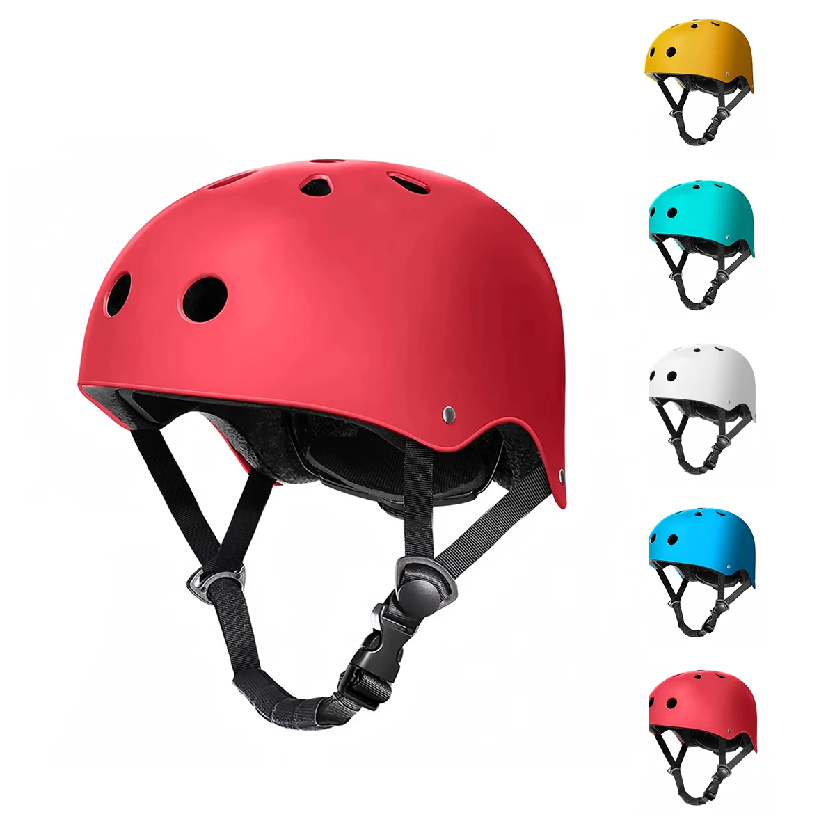 Yellow Helmet for Kids and  Adults for Roller Skating Scooter Skateboard Bike Cycle Protective Gear for Cyclists Skateboarders