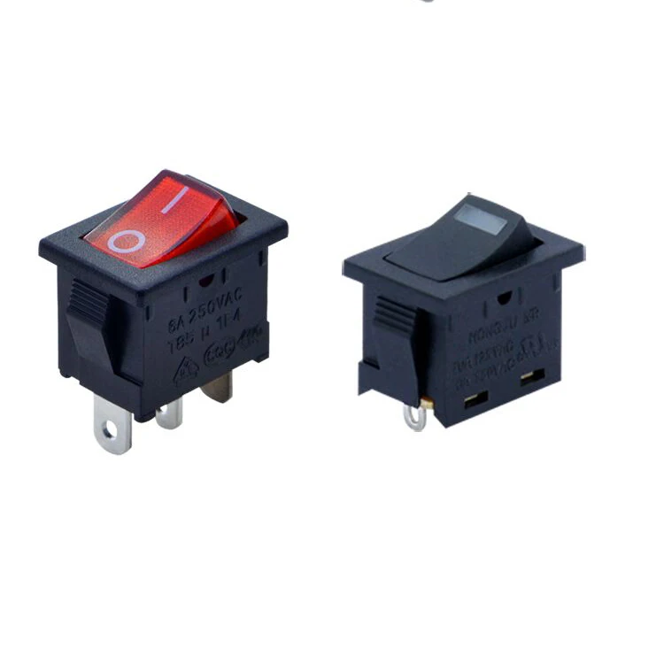 Hongju MR-1-118-C5E-BRAA Customized 2 Positions 30a 12v Led Light Waterproof 3 Pin Rocker Switch