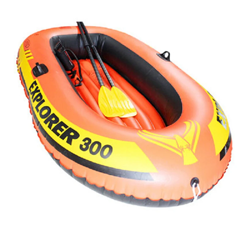 INTEX-58332 Foldable Pvc Inflatable Boat  Orange Boat Inflatable Fishing Boat