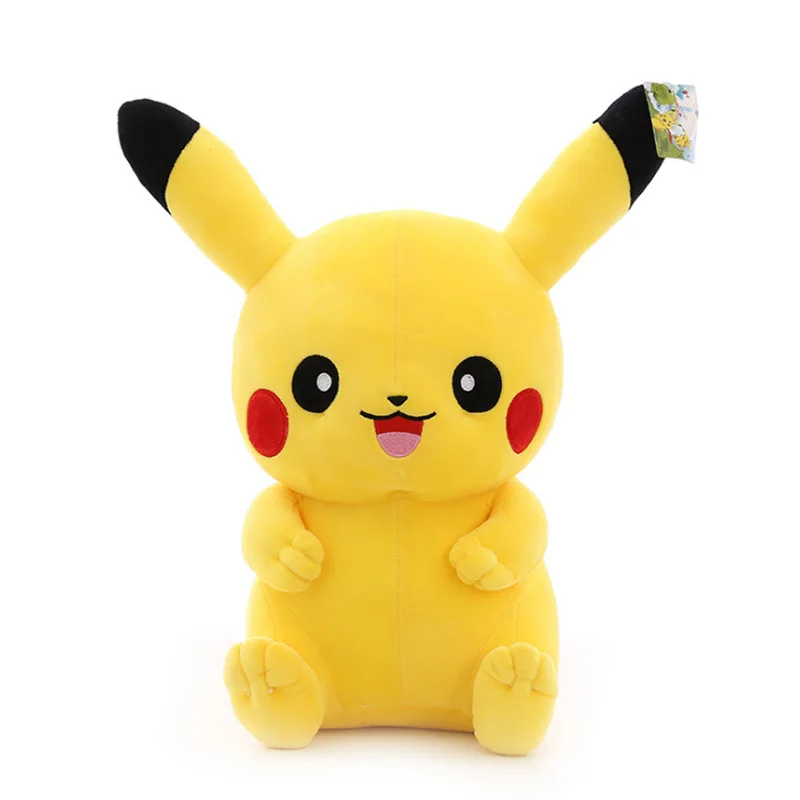 
2020 Best Hot Yellow Pokemon Plush Toys Baby Cuddle Pikachu Soft Toys Popular Kids Custom Stuffed Animals 25cm 