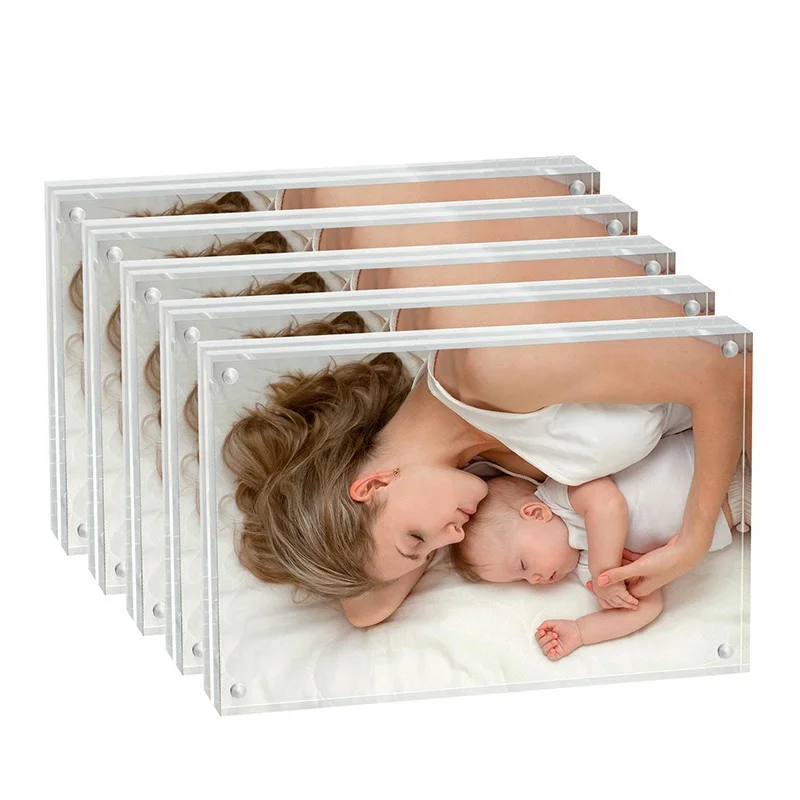 Good Sale Wholesale Plexiglass Lucite Acrylic Frames Bulk Crystal Glass Acrylic Picture Frames 4x6