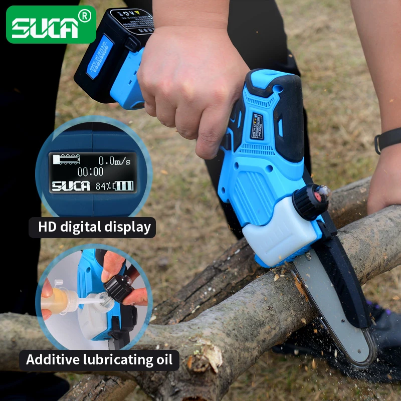 16.8V Mini Chain Saws 5 Inch Cordless Powersaw Battery Powered Cordless Lithium Chainsaw Man for Branch