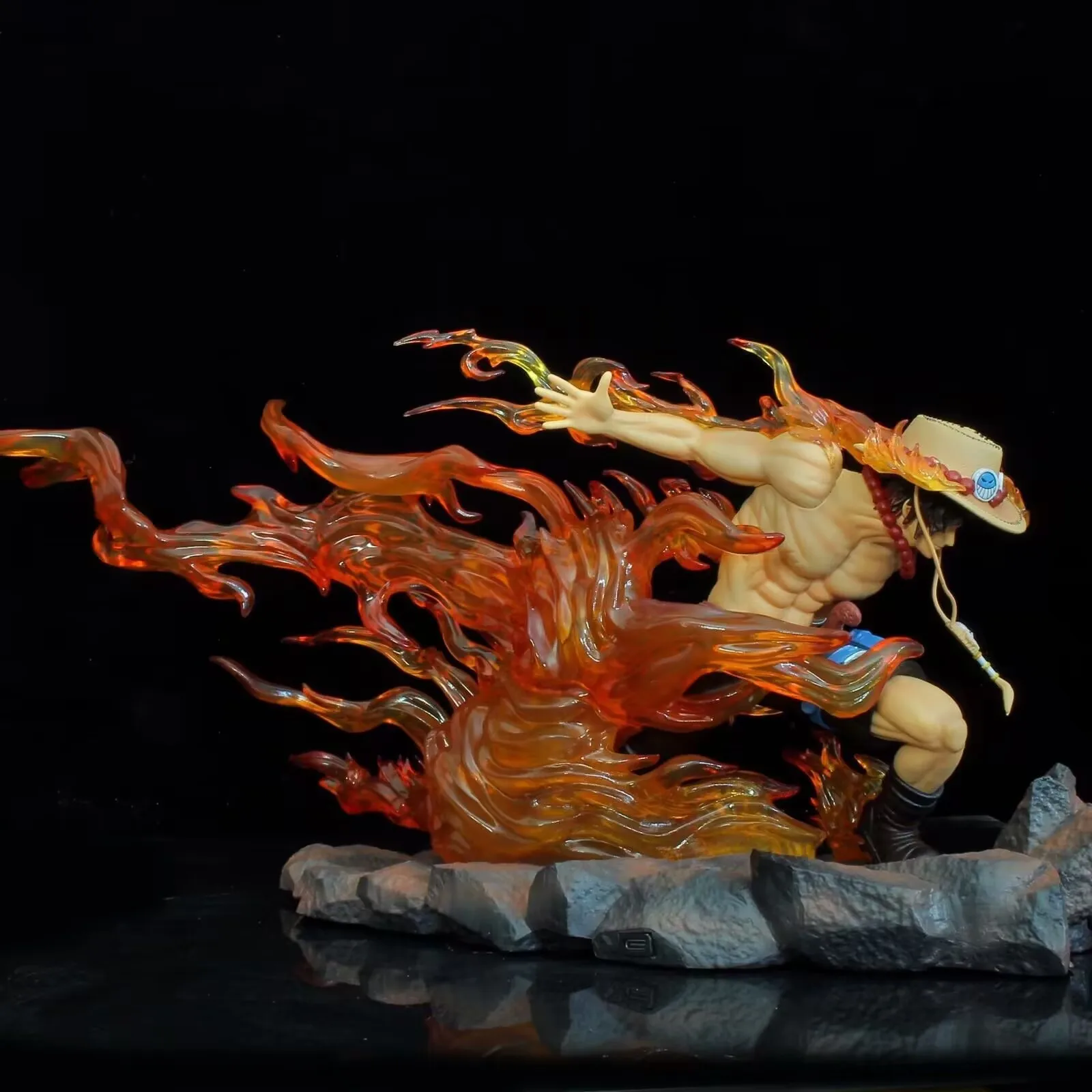 2024 August New Products GK One Pieces Anime Figure Japanese Cartoon Movie SPECIAL High-quality Luminescence Ace Figure Toys