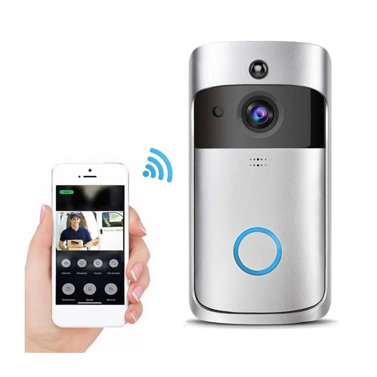 HD 720P Smart PIR Doorbell Video Door Bell Waterproof Doorbell Camera Max 8 Months