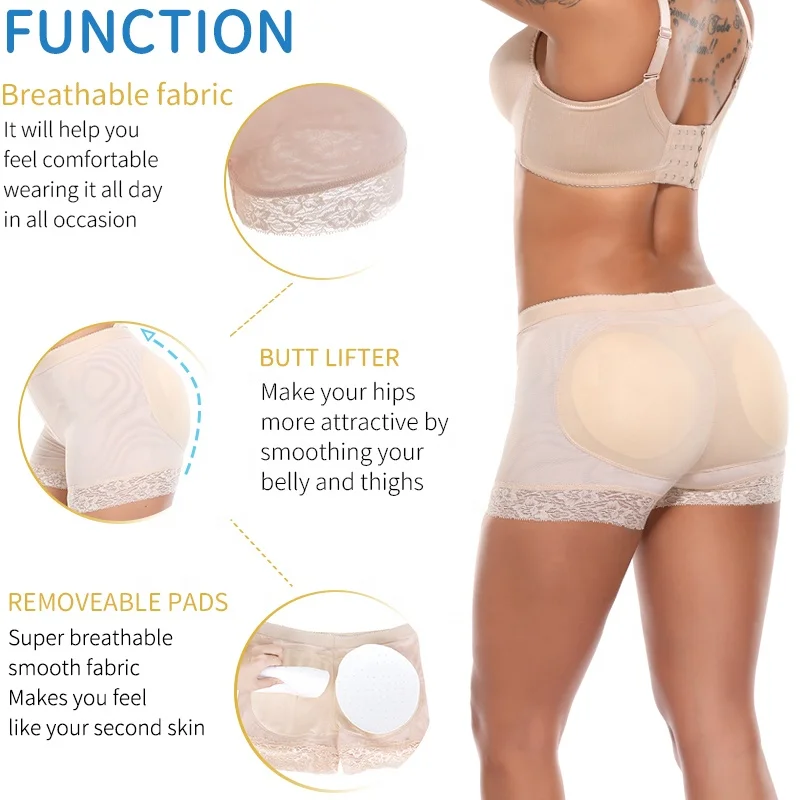 Women body pads Panty  Butt Lifter Ass Big Control Panties Hip Enhancer Shaper Brief Push Underwear Bottom Panty Push