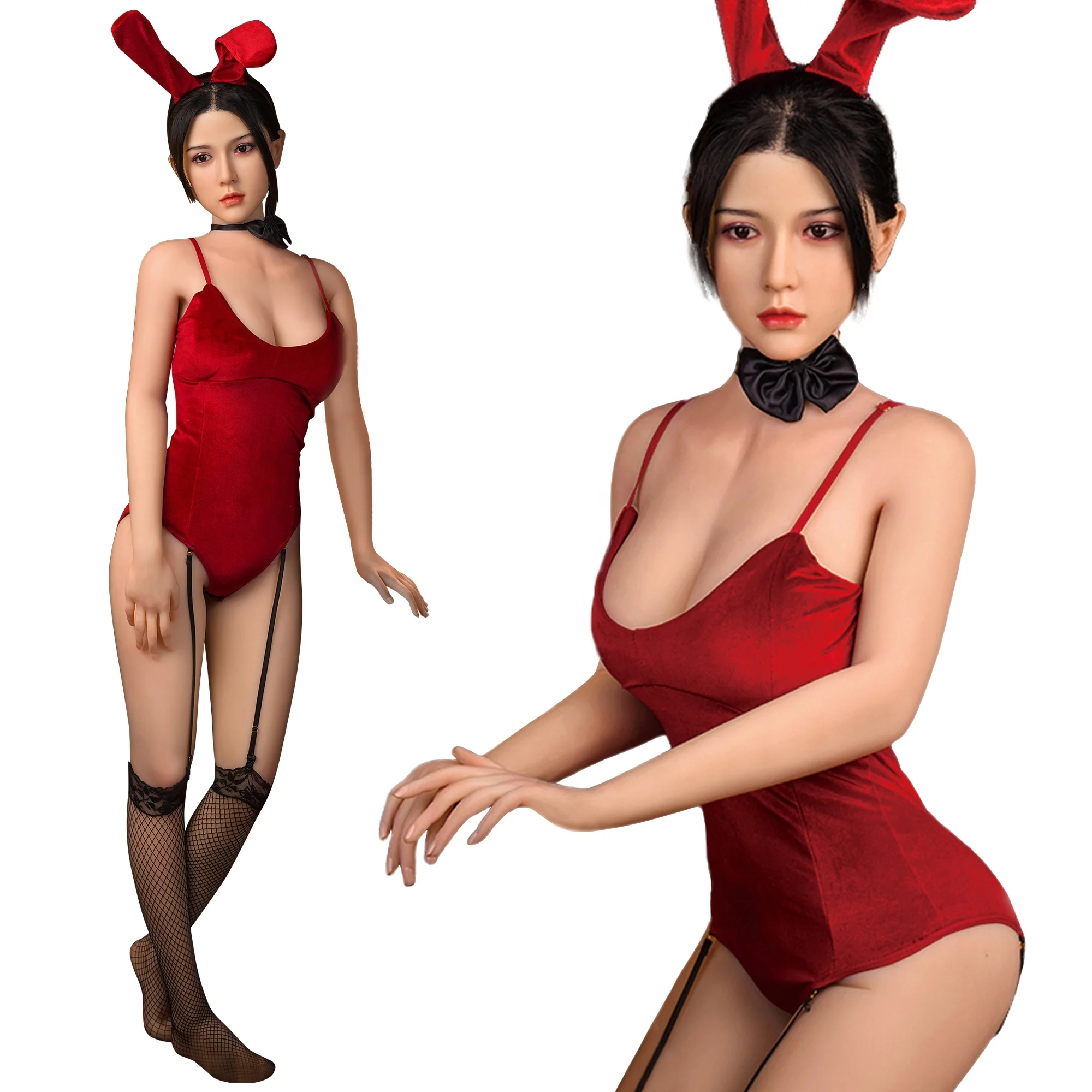 love dolls realistic full size body Pretty girl for men Sex toys lifelike Silicone skeleton TPE doll female  big breast Ass oral