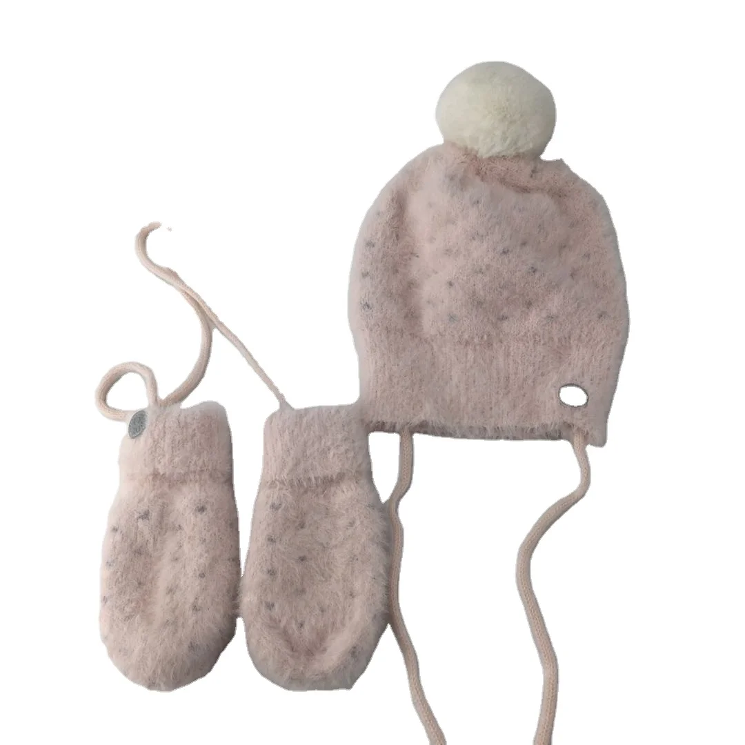 Wholesale High Quality Cheap Winter Kids Hats Beanie Scarf Gloves Set