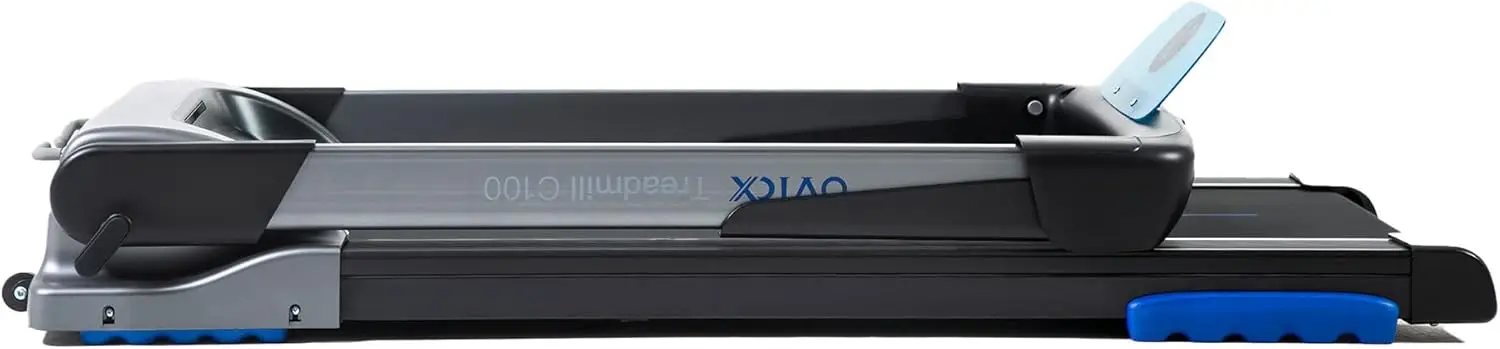 OVICX Q2S Foldable Compact Home Treadmill With Shock Absorption With Bluetooth Connectivity, Fitness Tracking App