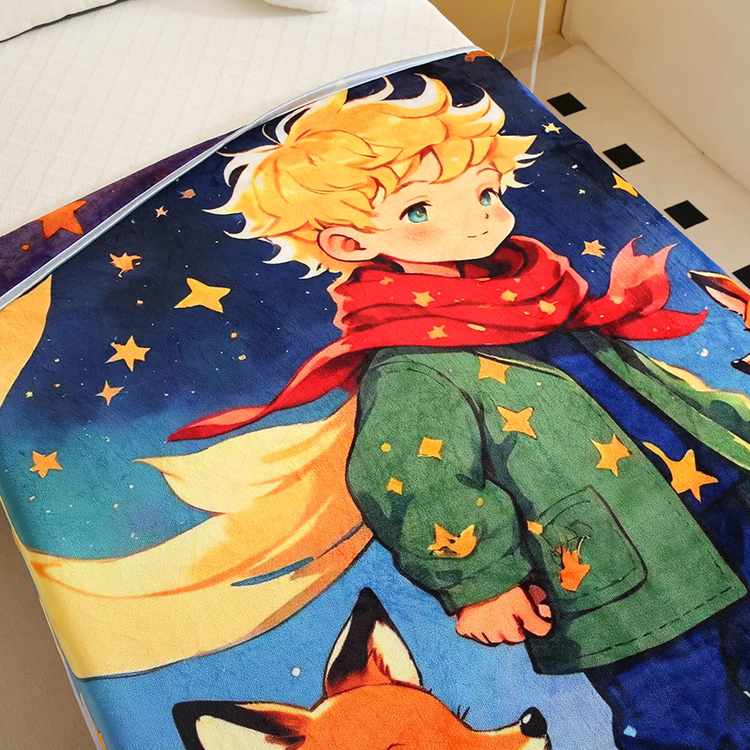 Extra soft fuzzy kids blanket custom printed blanket travel for flannel blanket