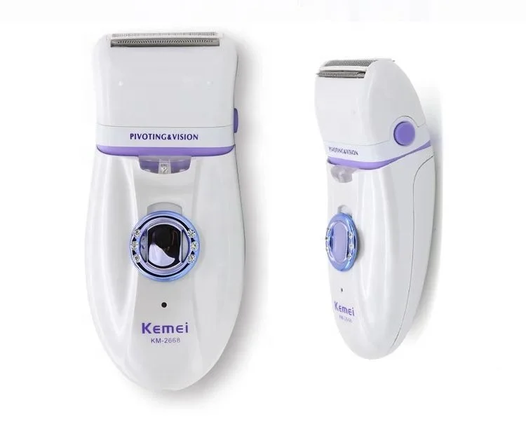 Kemei KM-2668 Леди тела выскабливание Бритвы Женская бритва для волос epilater 2