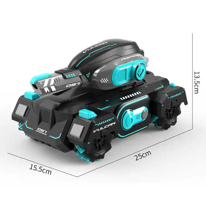 Kids Water Gel Ball Shooting Blaster Remote Control Toy Shooting RC Tank War Fight Tank Remote Control Stunt Tank Car Toy