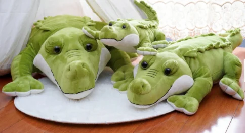Custom stuffed soft animal big eyes crocodile dolls alligator plush Toy