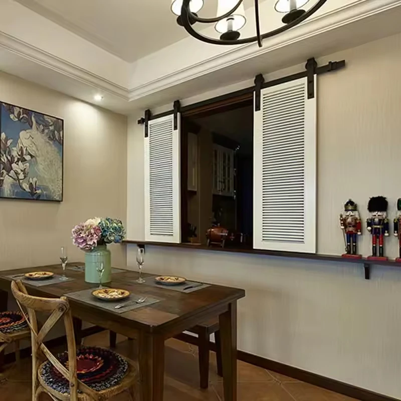 For America Sliding Door Barn Track Hardware Wood Barn Door Rail Hardware Sliding Door Track System Kit