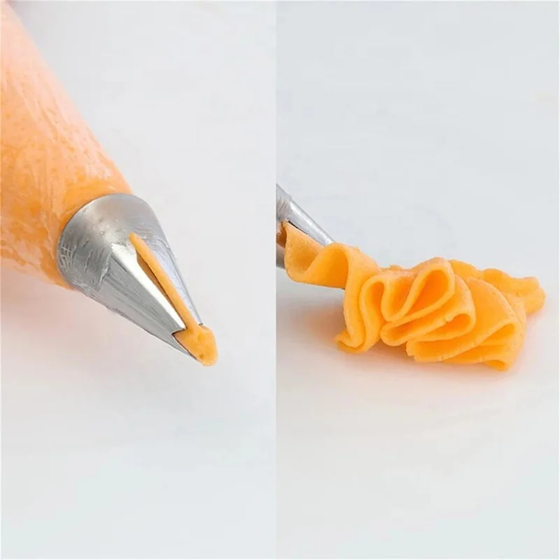 YABEICHU Popular 18pcs/set Stainless Steel Skirt Dress Cake Nozzle Cupcake Icing Piping Tips Cake Decorating Tools
