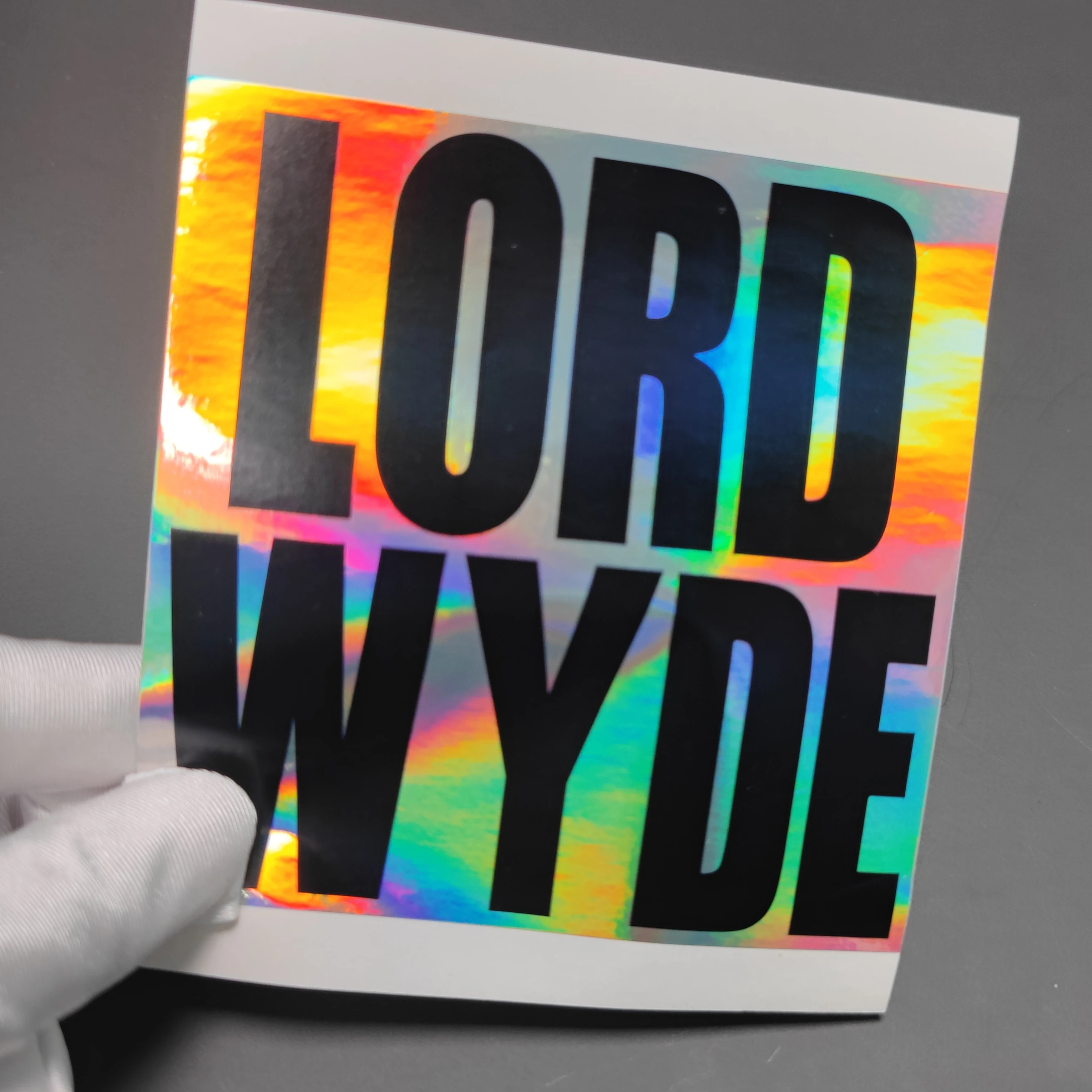 New Material hologram Eggshell Stickers Custom graffiti eggshell sticker Holographic vinyl Sticker