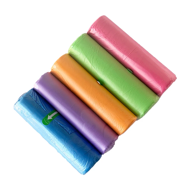 Factory Supply 50x60 Thickened Biodegradable Classification Garbage Bag Flat Mouth Trash Bag