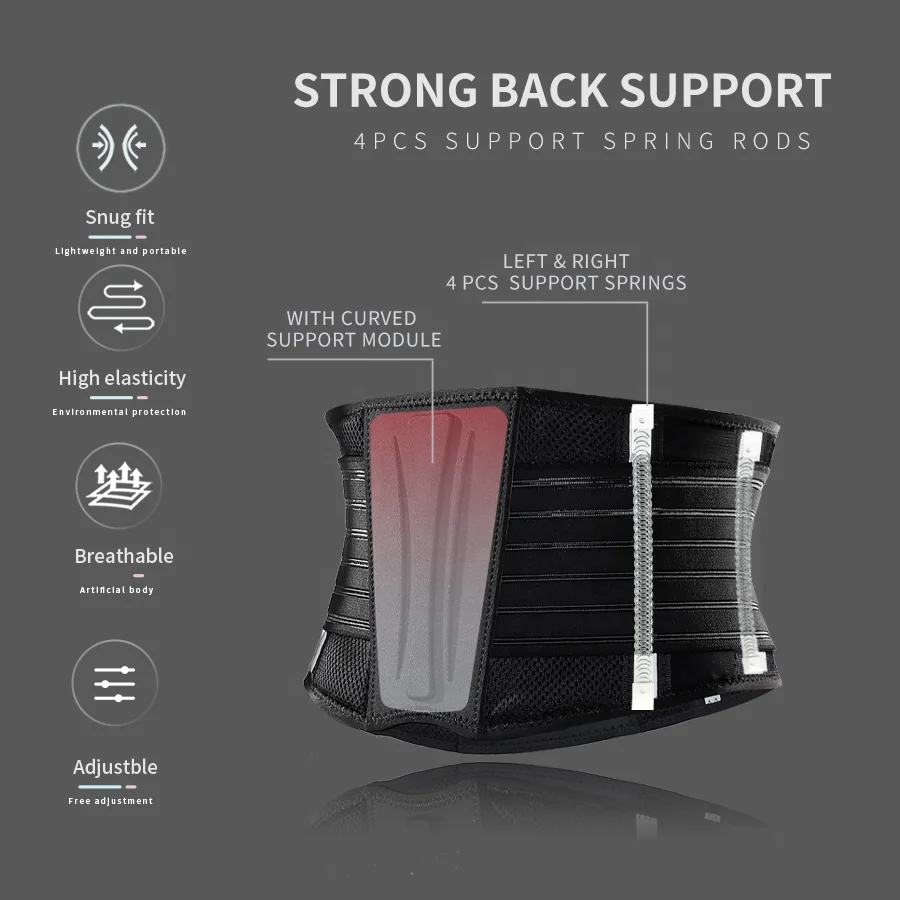 JINGBA Wholesale Factory  Ergonomic Waist Lumbar Support  Relieve Back Pain Improve Posture Enhance Comfort for Daily Activities
