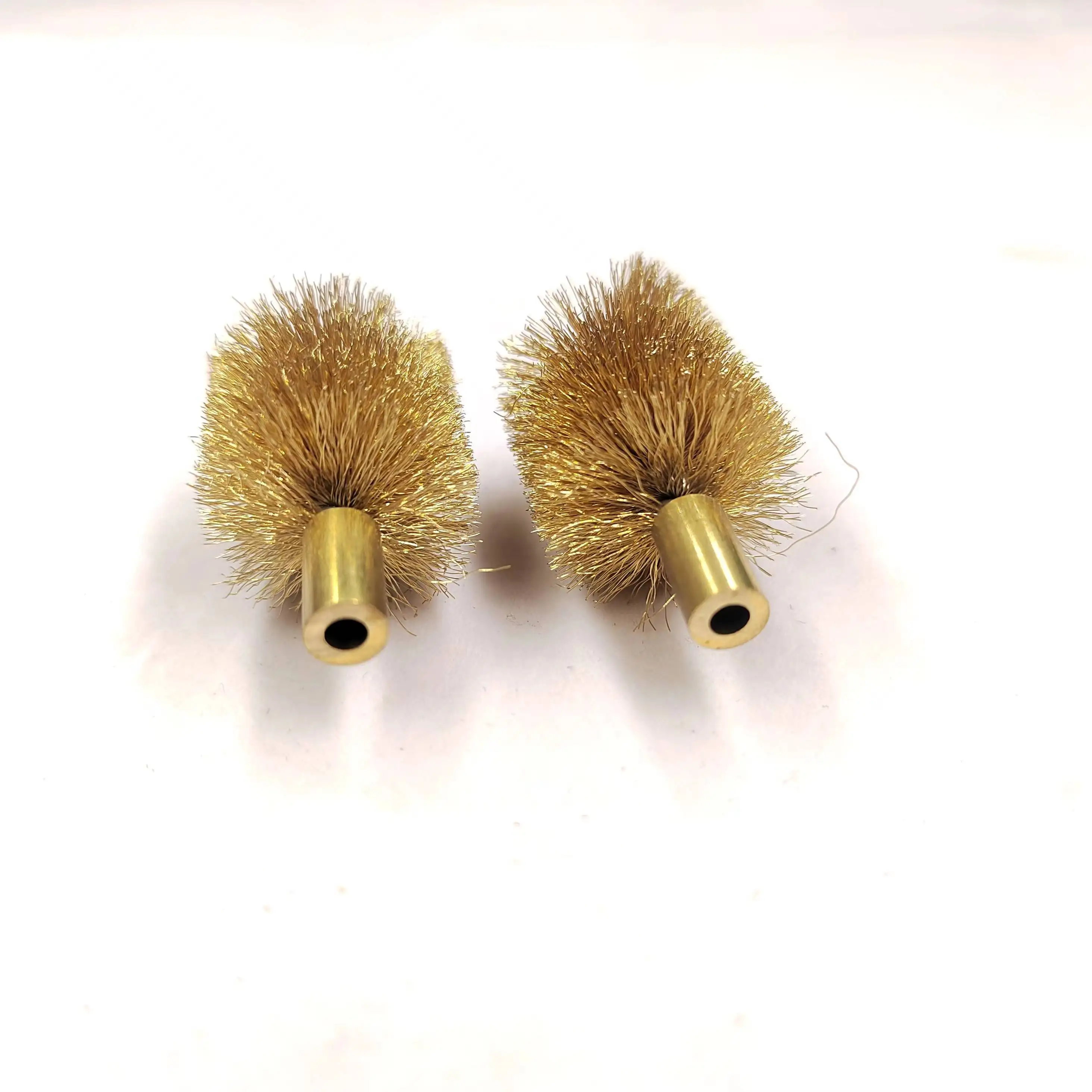 Conveyor Cleaning Roller Deflector Polishing Descaling Round Twisted Copper Brass Wire Brush
