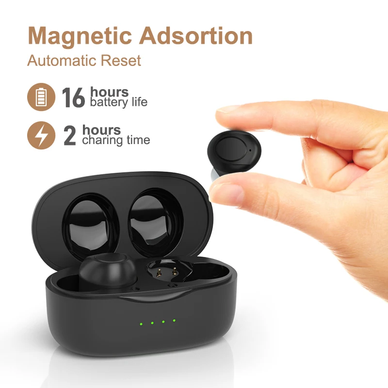 Wholesales Medical Noiseless Amplifier for Deafness People Rechargeable ITE Hearing Aids for Seniors 2 Hours Fast Charge