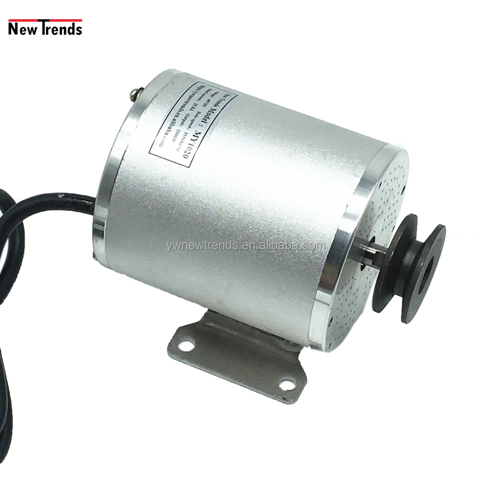 BLDC High Speed 1000W MY1020 BM1109 36V 48V 60V Electric Skateboard Motor With Pulley Belt Electric Bike Scooter Motor