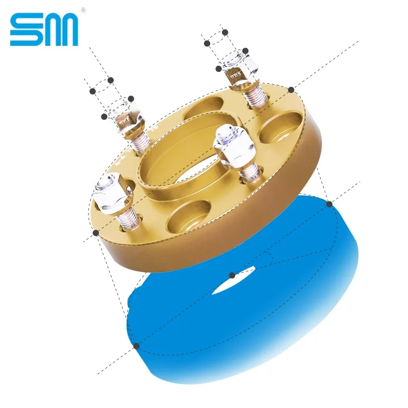 
4 lugs Forged A6061-T6 wheel spacers WA4450-4450 wheel flangeS 