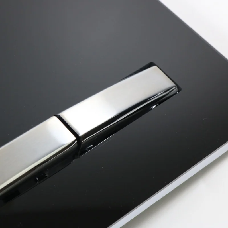 China Factory Matte Black ABS Toilet panel flush value fitting plate black