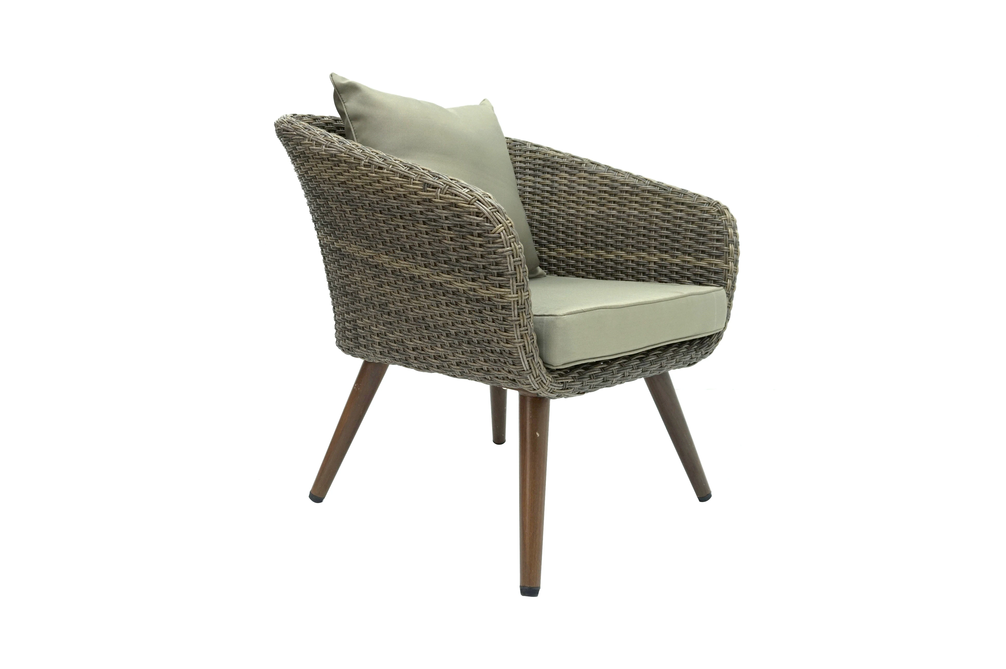 Wholesale modern brown sofa garden set rattan/wicker 4 pcs sofa set furniture outdoor patio rattan sofa set