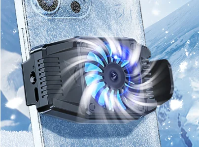 Smart Phone Cooler Gamer Mobile Phone Fan Cooling Pad Universal Cell Smartphone Cooler with Fan Cooling Fan Radiator